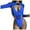 Blue, variant on Sngxgn Womens Swimsuits Tummy Control Bathing Suit for Women Push Up Swimwear V Neck High Cut(Blue,S)
