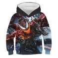 thumbnail image 3 of Sudadera con capucha para niños con estampado 3D de Venom, forro polar, chaqueta temática de Spider-Man, 3 of 5