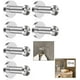 thumbnail image 1 of 6 Piezas Ganchos para Albornoz de Pared, Ganchos para Albornoz de Baño Cepillado de Acero Inoxidable Ganchos para Albornoz de Pared, Acabado Cromado, Base Redonda （19x100mm） Excelente Rendimiento ER0000366tss, 1 of 5