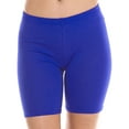 thumbnail image 1 of Ola Mari's Junior Plus Size Solid Plain Cotton Biker Shorts, 1 of 3