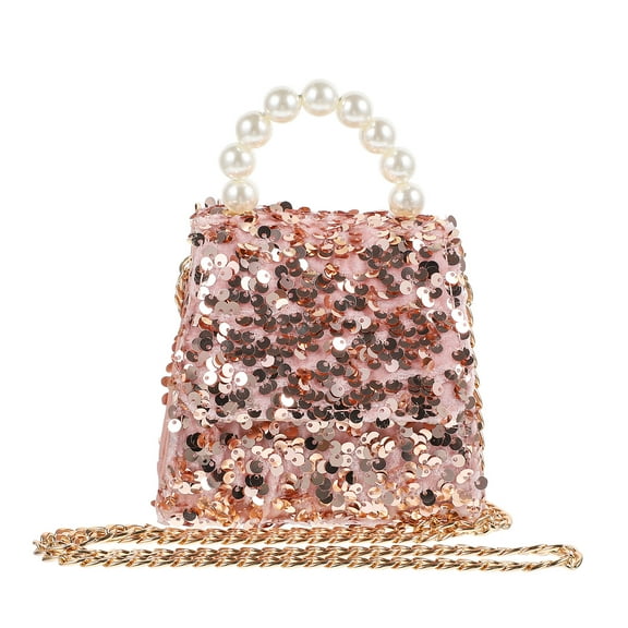 Masteelf Stylish Sequin Crossbody Purse and Wallet for Kids, Children, and Women - Trendy Storage Bag