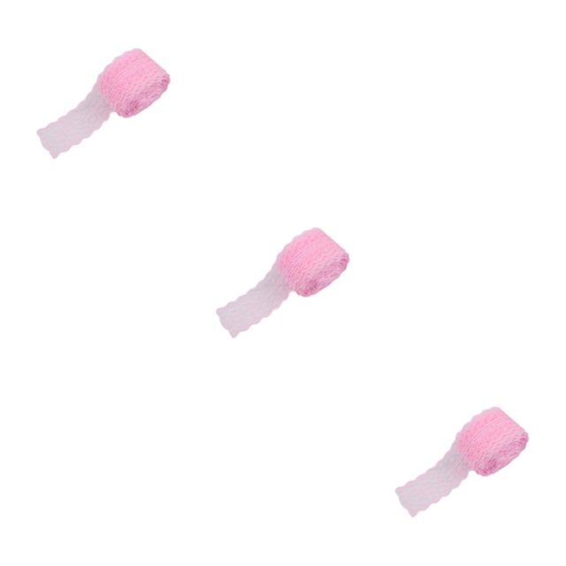 Billuyoard Cinta de encaje de ganchillo blanco con estilo de poliéster - Varios patrones de ropa Decoración de encaje de guipur rosa Type1 NO1