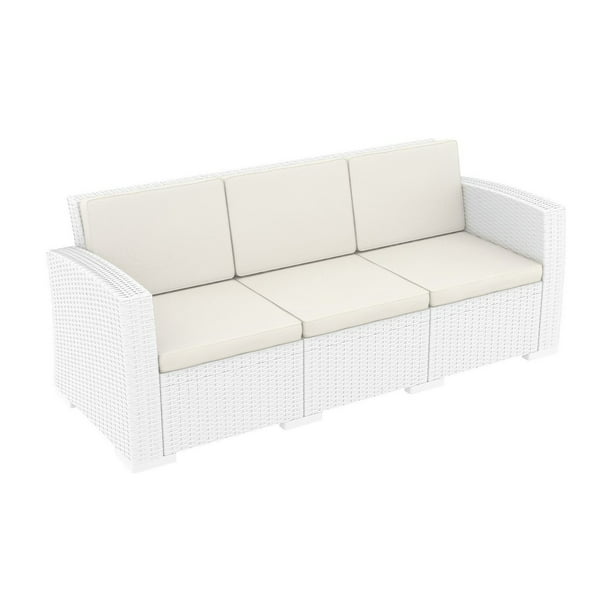 Siesta Monaco Resin Patio Sofa With Cushion Com - Monaco Resin Patio Furniture