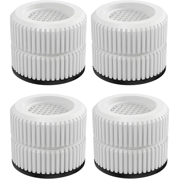 Height Anti Pads for Appliances & Furniture (4 Pack), Non Slip Leveling Feet for Washing Machine, Dryer, Refrigerator, Sofa, Reduce Noise, Shock, Movement & Floor Scratches(M)
