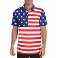 thumbnail image 6 of Iceglad Golf Shirts for Men Short Sleeve Dry Fit Print Performance Moisture Wicking Polo Shirt, 6 of 7