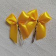 thumbnail image 1 of Lazos de cinta de satén para manualidades, embalaje de nudo para regalo, fiesta, boda, decoración artesanal, embalaje de panadería, alambre de sellado, 20/50 piezas, 6cm, 1 of 4