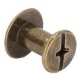 thumbnail image 4 of Tornillo De Encuadernación De Libros Revestimiento Uniforme 10x9.5 Mm Tratamiento De Galvanoplastia Antioxidante Material De Latón Remache De Clavos De Metal 90 Juegos Para ANGGREK Arte y Manualidades, 4 of 8
