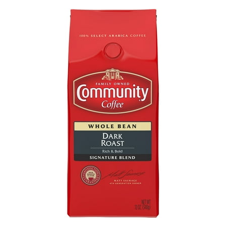 Community Coffee Premium Whole Bean Coffee, Signature Blend, 12 oz., 3 Count