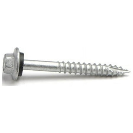 

1 Pc Grip-Rite Pro-Twist No. 9 Sizes X 1 In. L Hex Round Washer Head Sheet Metal Screws 40 Pk