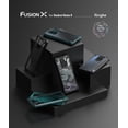 thumbnail image 2 of Ringke Fusion-X Case Compatible with Xiaomi Redmi Note 9, Transparent Hard Back Shockproof Advanced Bumper Cover - Black, 2 of 9