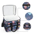 thumbnail image 6 of FORMRS Insulated Cooler Bag 24 Cans Capacity Soft Leakproof Lunch Box with Side Pockets, Pink Jellyfish, 6 of 7