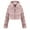 Pink, variant on Winter Warm Coats for Women, Ladies Solid Color Coats Faux Coat Furry Faux Jacket Long Sleeve Outerwear White XXL