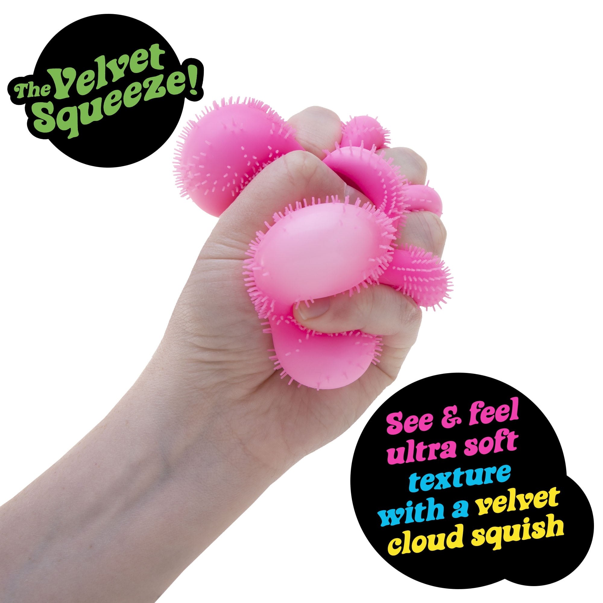 Nee Doh Fuzz Ball Flower Power Novelty Fidget Toy, (1 Piece, Color May Vary), Children Ages 3+