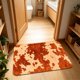 thumbnail image 5 of Alfombra de Baño con Estampado de Vaca – Alfombra Suave, Absorbente, Antideslizante y Peluda, Lavable a Máquina, Ideal para La Entrada Del Cuarto de Lavado y La Decoración Del Piso Interior., 5 of 7