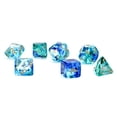 thumbnail image 2 of Juego de dados poliédricos Chessex Nebula Oceanic con luminaria dorada, 2 of 3