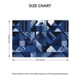 thumbnail image 3 of Linen Placemat With 18×12in Double Stitching Is Effectively Insulated And Foldable For Family Hotel Picnic Trips Midnightblue Geometric Patterns_4 Four Pieces, 3 of 8