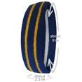 thumbnail image 6 of Couver Unisex Long Wide Terry Cloth Basketball Headband Two Stripe Design 3 Pack, Golden Yellow/2 Lines Black, 6 of 8