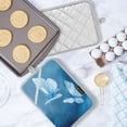 thumbnail image 5 of 2 Pack Pot Holders for Kitchen Heat Resistant Hot Pads Sets for Cooking Baking Abstract Blue and White Butterfly, 5 of 7
