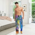 thumbnail image 7 of FREEAMG Racoons Family Pattern Men's Pajama Pants Sleepwear Lounge Pajama Bottoms, 7 of 7