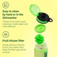 thumbnail image 4 of Live Infinitely Gym Water Bottle with Time Marker Fruit Infuser and Shaker 34 Oz Morning Dew, 4 of 8