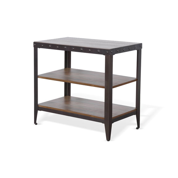 Sunny Designs San Diego Metal & Solid Wood Coffee Table in Brown