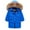 Sky Blue, variant on KAUOD Kids Long Parka Coats Winter Padded Waterproof Puffer Jackets Boys Girls Faux-F𝐮r Hood Quilted Snow Ski down Outwear