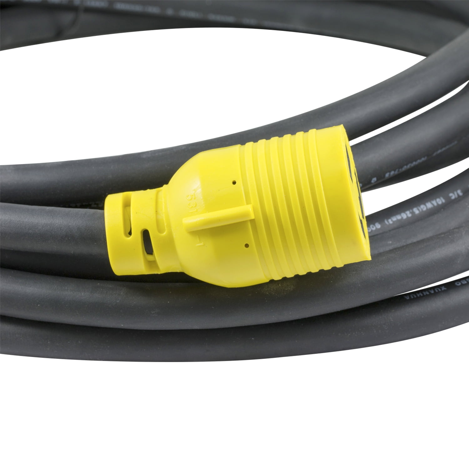 Houseables Extension Cord, Electric Wire, 3 Prong, 30 Amp, 250 Volt