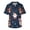 Christmas Print Blue, variant on Men's Scrub Tops Short Sleeve V Neck Nursing Scrubs Medical Uniform Shirts with Chest Pocket Christmas Print Blue 4XL