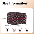 thumbnail image 5 of Balery red Minimalist Snowflake Pattern Oven Cover Kitchen Bread Machine Protector, 4 Slice Toaster Cover for Home, Anti Dust Fingerprint Coaster Cover, 5 of 7