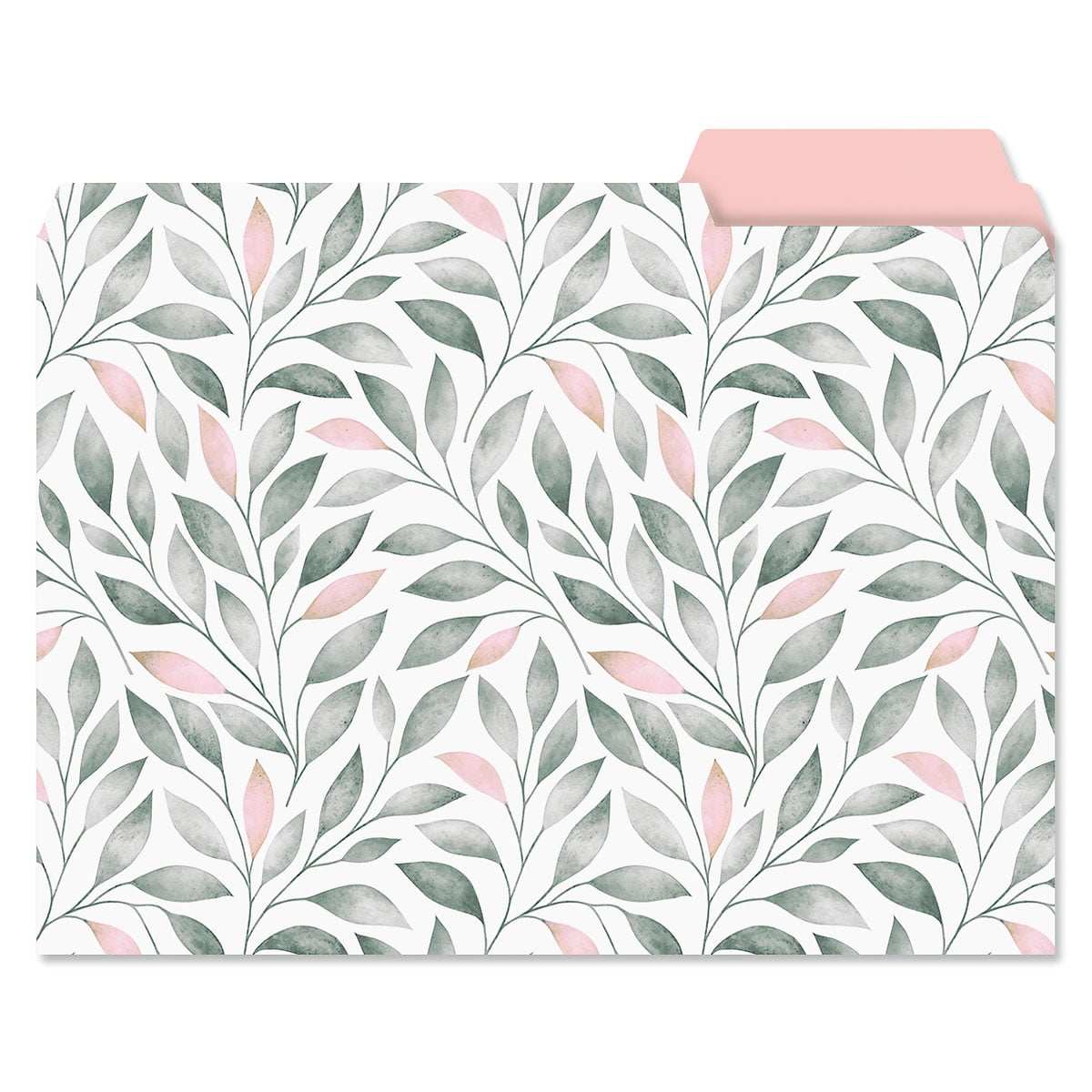 Current Charcoal & Coral File Folders Value Pack, Decorative, Set of 24, Staggered Tabs, 9.5 x 11.75