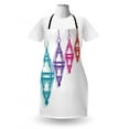 thumbnail image 3 of Lantern Apron Sacred Religious Celebration with Hanging Fanoos Arabian Festivities Theme Print, Unisex Kitchen Bib Apron with Adjustable Neck for Cooking Baking Gardening, Multicolor, by Ambesonne, 3 of 4