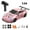 Light red, variant on RC Drift Car for Kids with 2 Tires & Batteries, Light up 4WD RC Race Car for Ages 3+ Gifts(White)