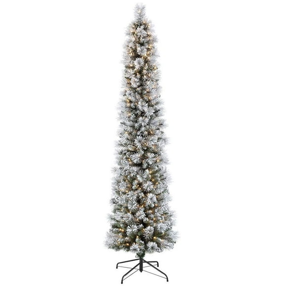 Árbol de Navidad Puleo International flocado de 2 m con 300 luces