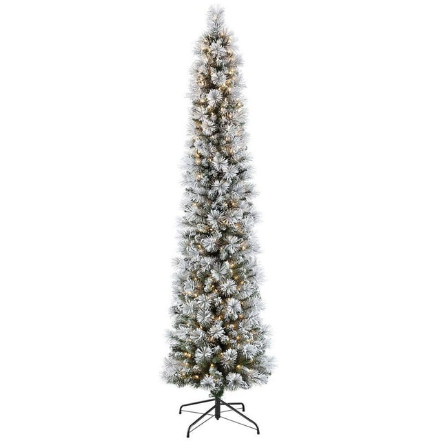 Árbol de Navidad Puleo International flocado de 2 m con 300 luces