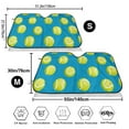thumbnail image 3 of Uemuo Ball Tennis Pattern Accordion Car Windshield Sun Shade, Foldable Reflective Sun Visor for Car, Reflector Windshield Sunshade-Small, 3 of 7