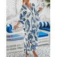 thumbnail image 4 of Dresses Cover Up For Swimwear Women Plus Size Animal Print Caftan Resort Dress, 4 of 5