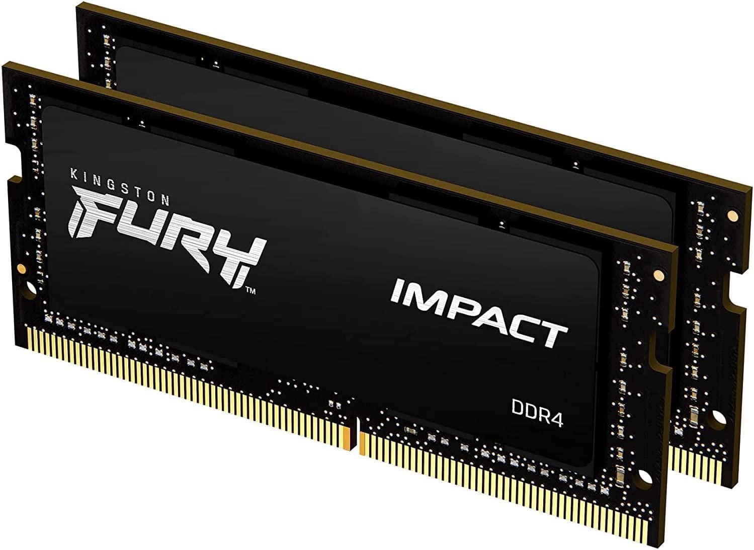 Kingston Fury Impact 16GB 3200MHz DDR4 SO-DIMM Dual Memory Kit (2