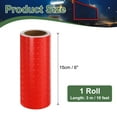 thumbnail image 2 of Uxcell Reflective Tape Strong Adhesive Safety Warning Reflector Tape, Waterproof Conspicuity for Trailers Trucks Red 10 Feet x 6 Inch, 2 of 6