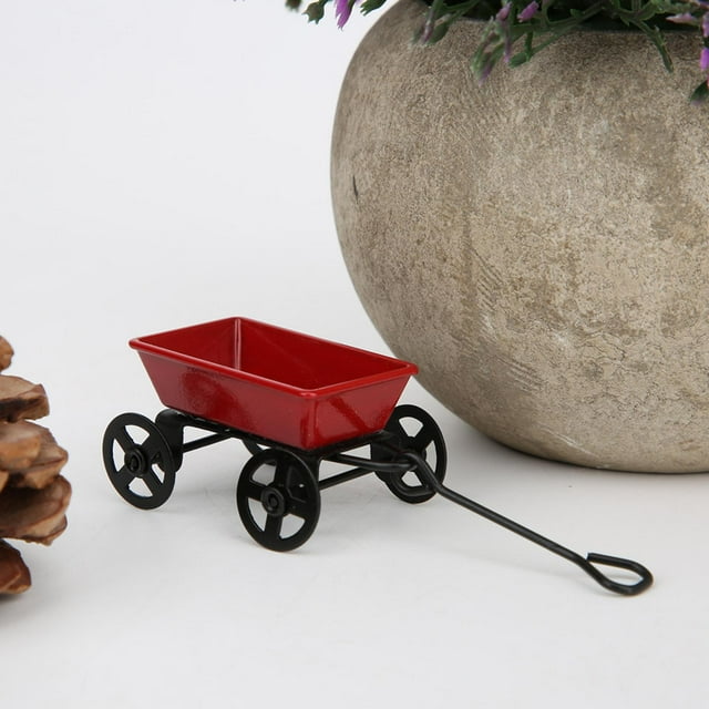 Modèle de Jouet, Petit Chariot Jouet Tirant un Chariot avec une Apparence Exquise pour Jardins pour Extérieur