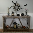 thumbnail image 3 of Northlight Skulls and Chains with Roses Small Artificial Halloween Wreath - 15" - Unlit, 3 of 6
