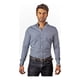 thumbnail image 2 of Camisa Hombre Casual Slim Fit Mini Cuadros Negros, Blancos, 2 of 7