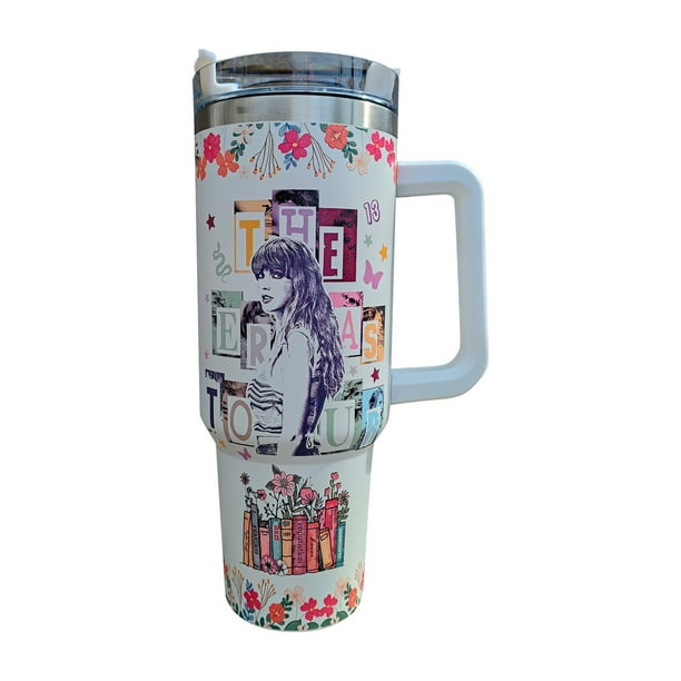 T-aylOr Sw1ft 40OZ Vaso Térmico de Acero Inoxidable, Taza Termica Frio y Caliente para Cafe con Tapa y Popote, Termo Infusor de Vacío Doble para Hombre, Mujer, Regalo