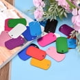 thumbnail image 6 of Uxcell Blank Dog Tags 200Pcs Multicolor Aluminum Metal Stamping Tags Engraving 3.5mm Hole Lightweight Decorative Craft, 6 of 6