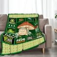 thumbnail image 2 of Yibo Cattle Animal Print Blanket Flannel Soft and Comfortable Anti-static Bed Sofa Blanket, 2 of 9