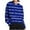 16#Blue, variant on Heisall Womens Hoodies Autumn Winter Casual Loose Fit Sweater-Like Knitted Long Sleeve Drop Shoulder with Pockets All-Over Print Casual Fashion Sweatshirts