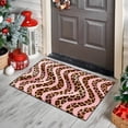 thumbnail image 2 of 1/2/3pcs Leopard Print Pink Wave Non-Slip Mat Set - Soft Flannel Floor Mats with Pink & Leopard Design, Washable Rugs, Bathroom, Laundry Room - Water-Absorbing /Outdoor ing (), 2 of 13