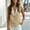 Khaki women cotton linen tank top a1, variant on MORESEC Women Cotton Linen V Neck Sleeveless Button Down Lace Boho Casual Tank Top Holiday Blouses Summer Fashion Clothes, Green M