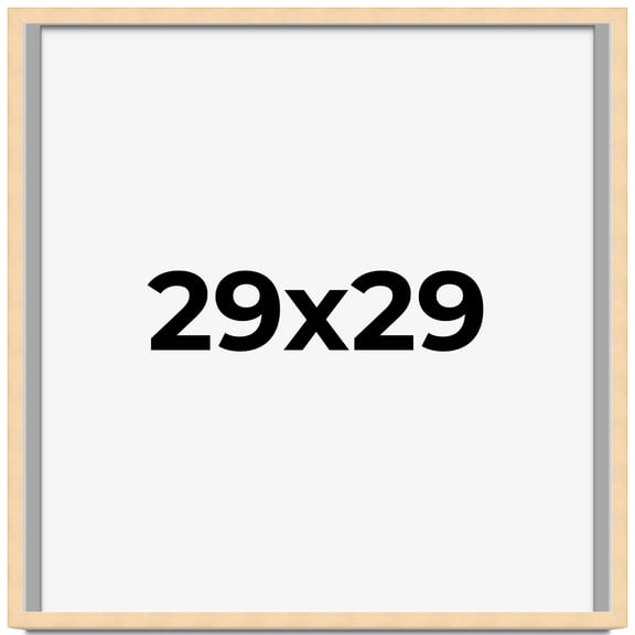 29x29 Shadow Box Frame Brown | 0.875 Inches Deep Real Wood Contemporary Shadowbox Display Frame |