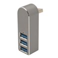 thumbnail image 1 of （Silver）Aluminum Alloy Rotating Usb3.0 Hub Splitter Usb Hub Splitter 3 Port Usb, 1 of 5