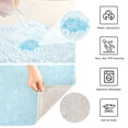 thumbnail image 6 of IAUYY 24x16 Inch Bath Mat Thick Soft Plush Shower Mat TPR Backing Material Non Slip Bath Mats for Bathroom for Tub Shower Hotel Minimalist Light Blue, 6 of 9